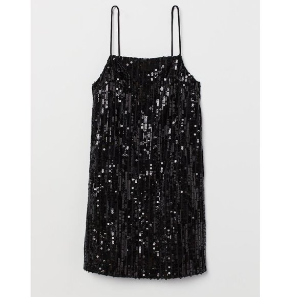 H&M Dresses & Skirts - NWT Sequined Strappy Shift Dress